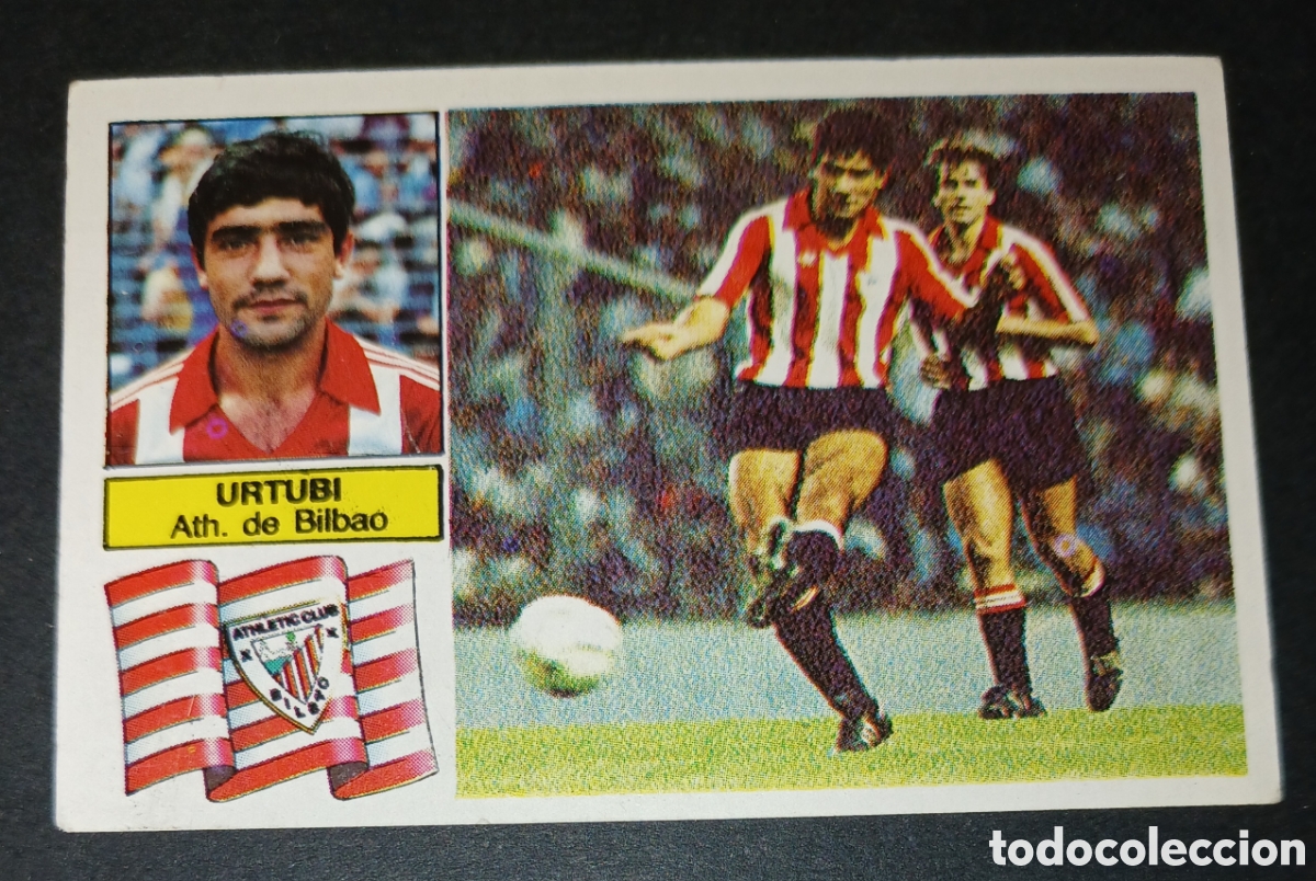 Cromos de f&uacute;tbol: Cromo Urtubi Athletic de Bilbao Ediciones Este Liga 1982-1983 (82-83) Nunca Pegado Sin Pegar