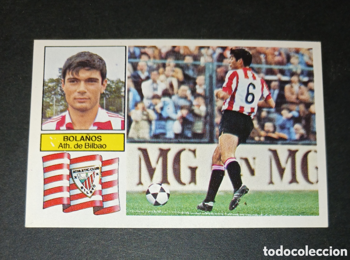 Cromos de f&uacute;tbol: Cromo Bola&ntilde;os Athletic de Bilbao Ediciones Este Liga 1982-1983 (82-83) Baja Nunca Pegado Sin Pegar
