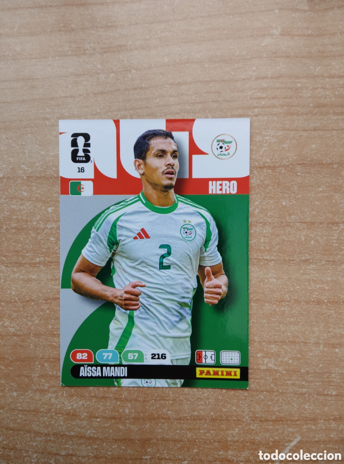 Cromos de f&uacute;tbol: 16 AISSA MANDI ARGELIA ADRENALYN XL MUNDIAL 2026