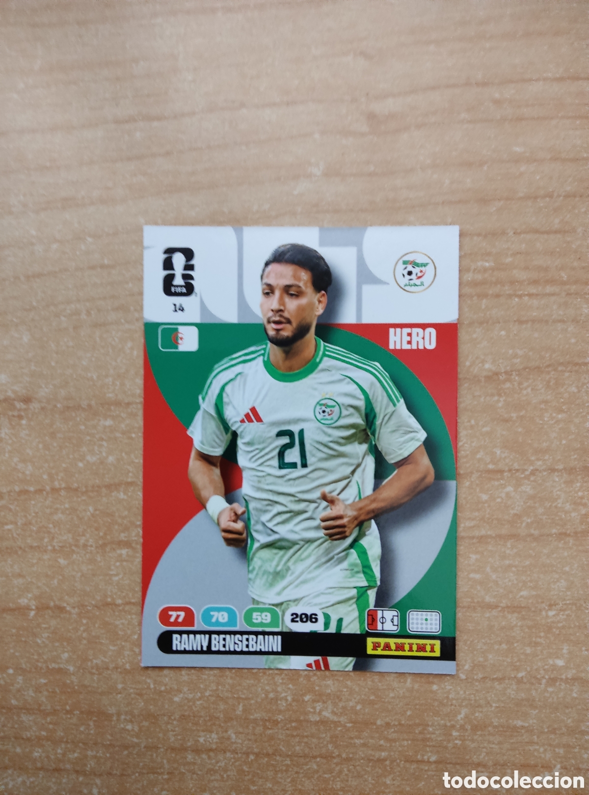 Cromos de f&uacute;tbol: 14 RAMY BENSEBAINI ARGELIA ADRENALYN XL MUNDIAL 2026