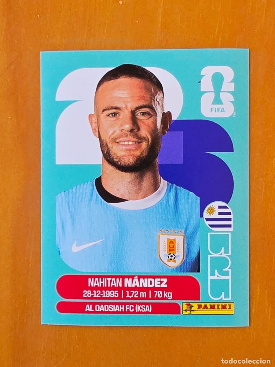 Cromos de f&uacute;tbol: URU 9 Nahitan N&aacute;ndez, Uruguay, Panini FIFA World Cup Mundial 2026 Sticker