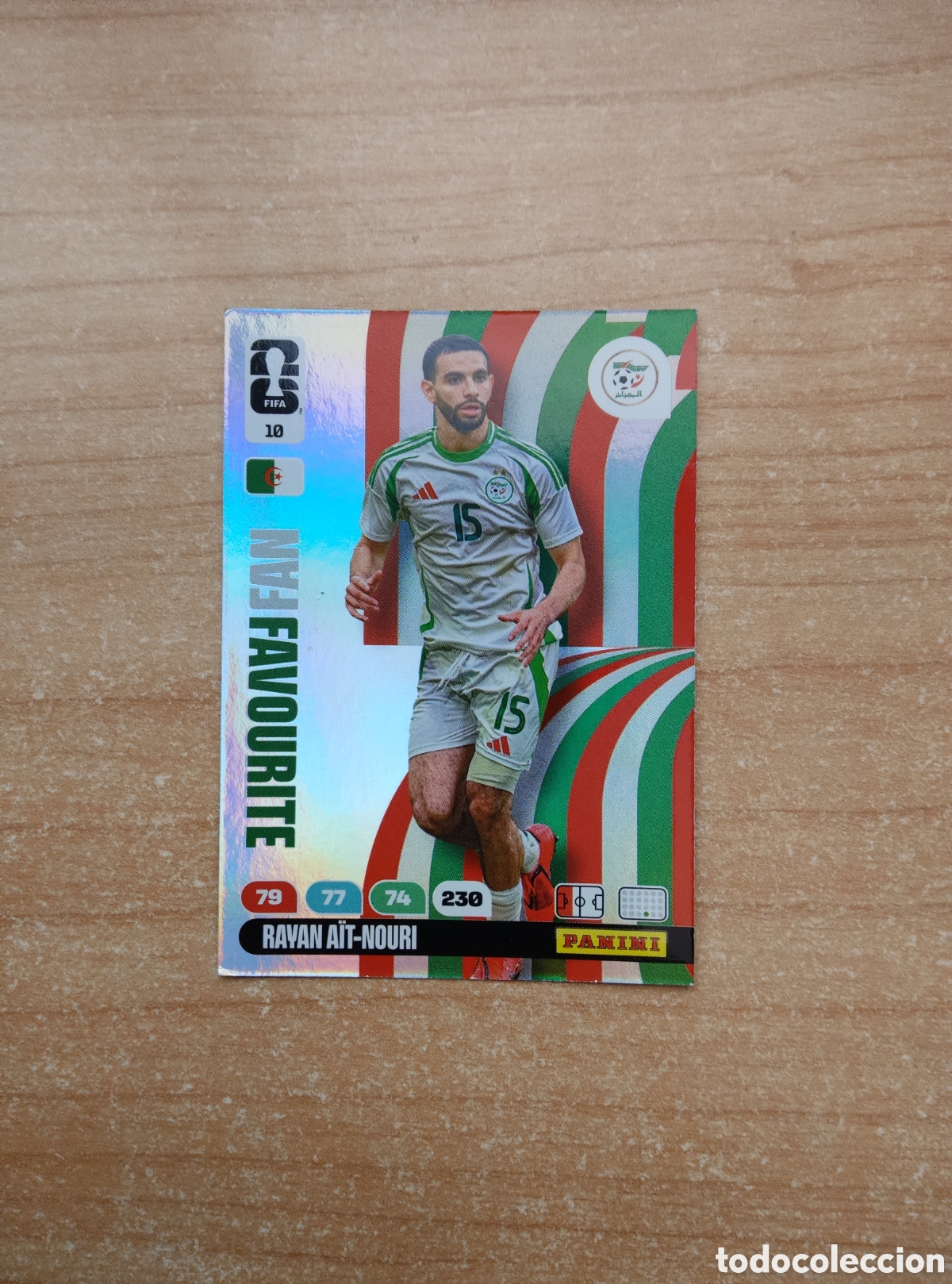 Cromos de f&uacute;tbol: 10 RAYAN AIT NOURI ARGELIA FAN FAVOURITE ADRENALYN XL MUNDIAL 2026