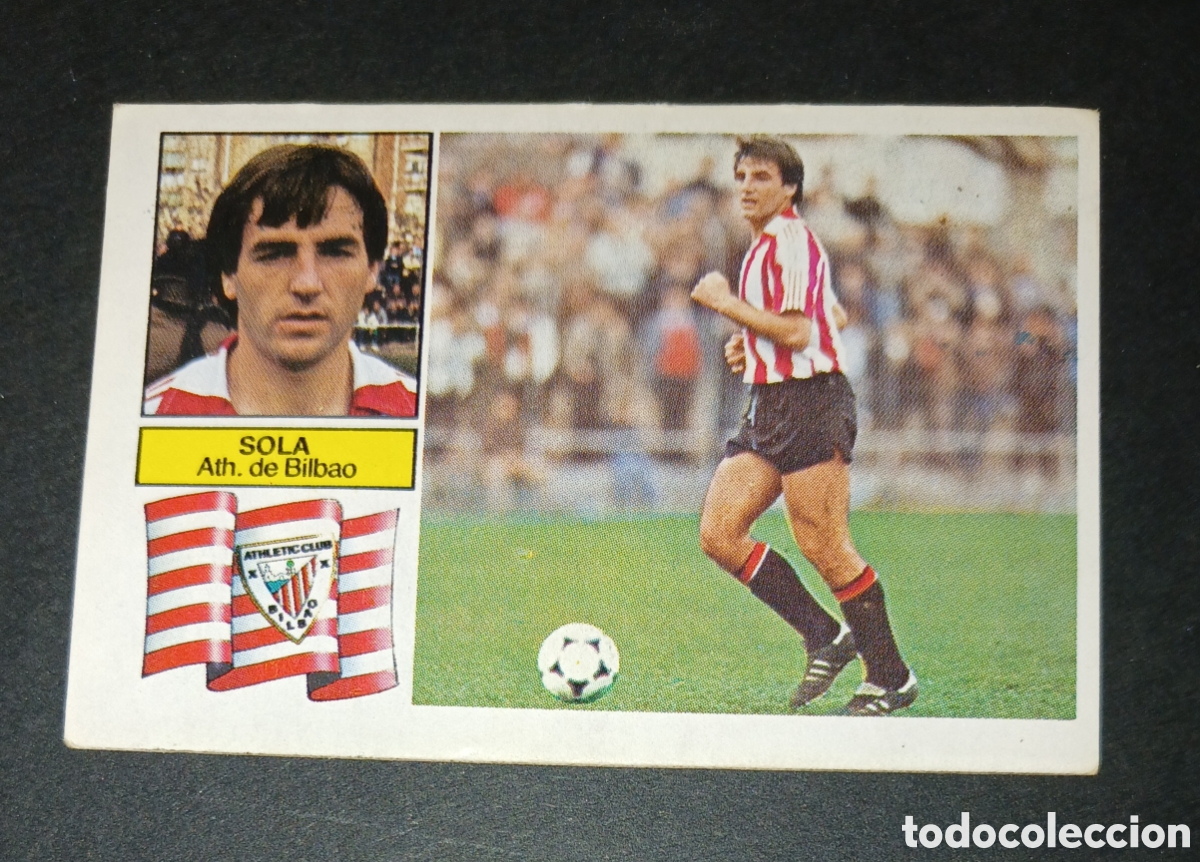 Cromos de Futebol: Cromo Sola Athletic de Bilbao Ediciones Este Liga 1982-1983 (82-83) Nunca Pegado Sin Pegar