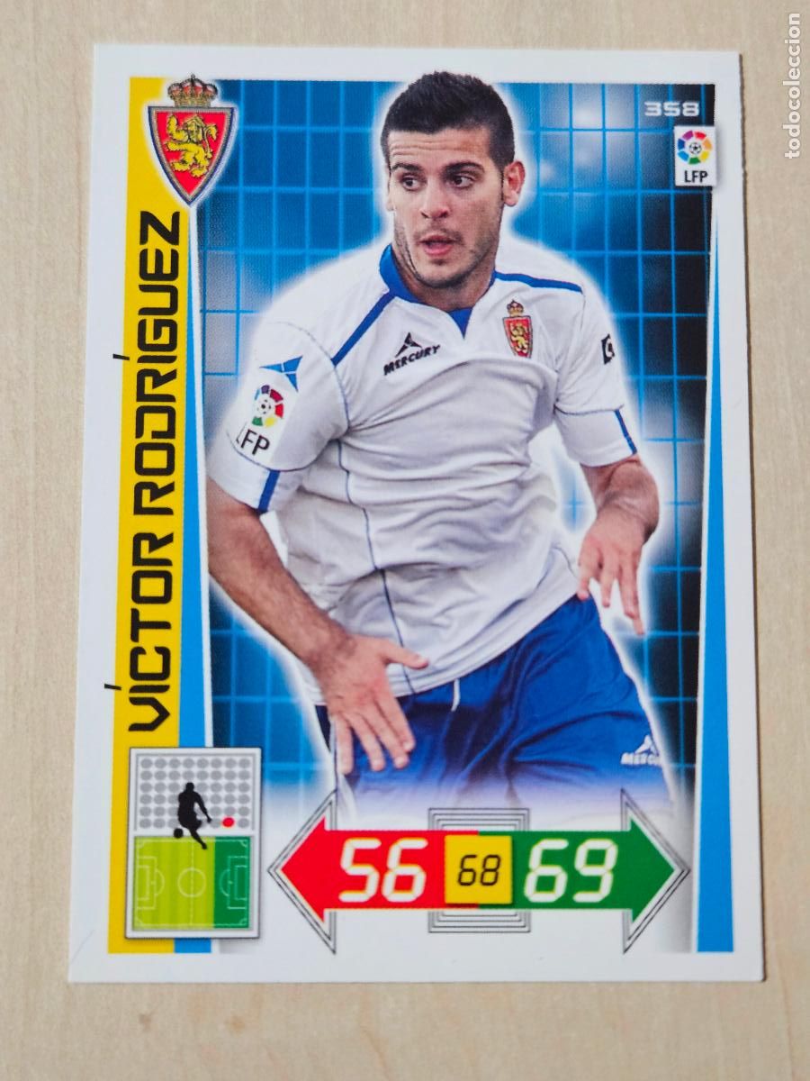 Figurine di Calcio: FICHA N&ordm; 358 VICTOR RODRIGUEZ - ADRENALYN 12 13 - PANINI 2012 -13 - CROMO - REAL ZARAGOZA