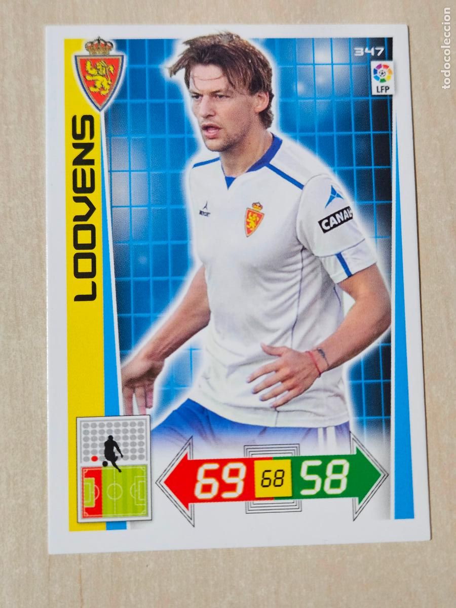 Cromos de f&uacute;tbol: FICHA N&ordm; 347 LOOVENS - ADRENALYN 12 13 - PANINI 2012 -13 - CROMO - REAL ZARAGOZA