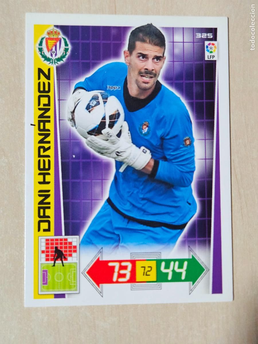 Cromos de f&uacute;tbol: FICHA N&ordm; 325 DANI HERNANDEZ - ADRENALYN 12 13 - PANINI 2012 -13 - CROMO - REAL VALLADOLID