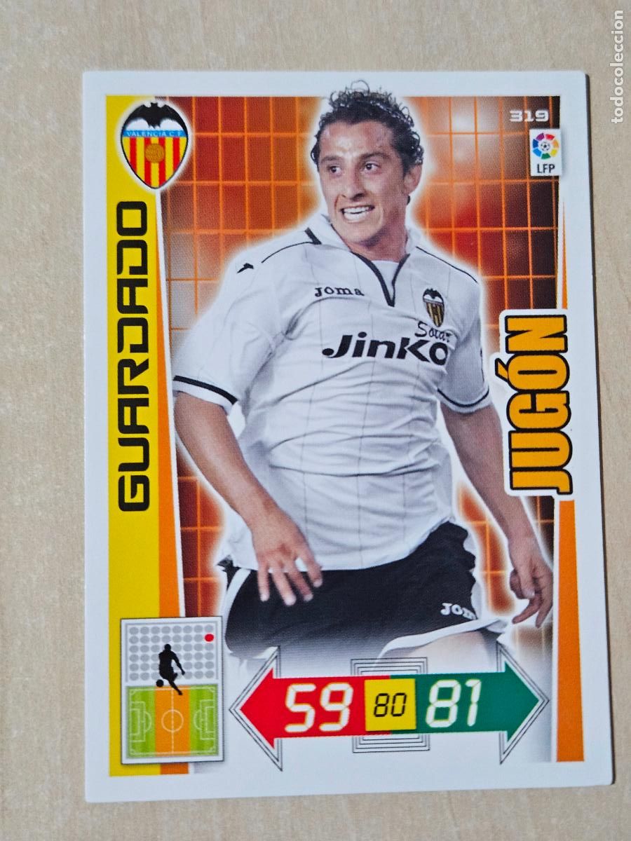 Cromos de f&uacute;tbol: FICHA N&ordm; 319 GUARDADO - ADRENALYN 12 13 - PANINI 2012 -13 - CROMO - VALENCIA