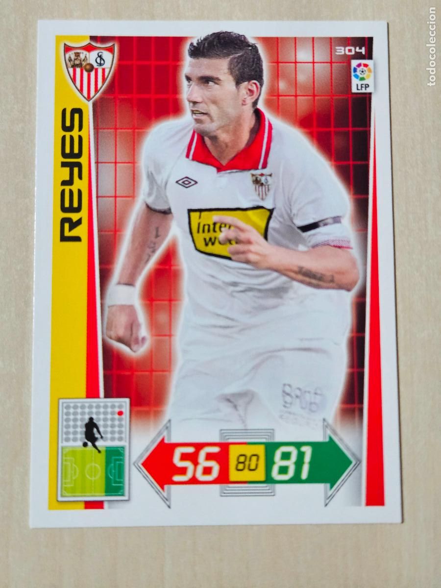 Cromos de f&uacute;tbol: FICHA N&ordm; 304 REYES - ADRENALYN 12 13 - PANINI 2012 -13 - CROMO - SEVILLA