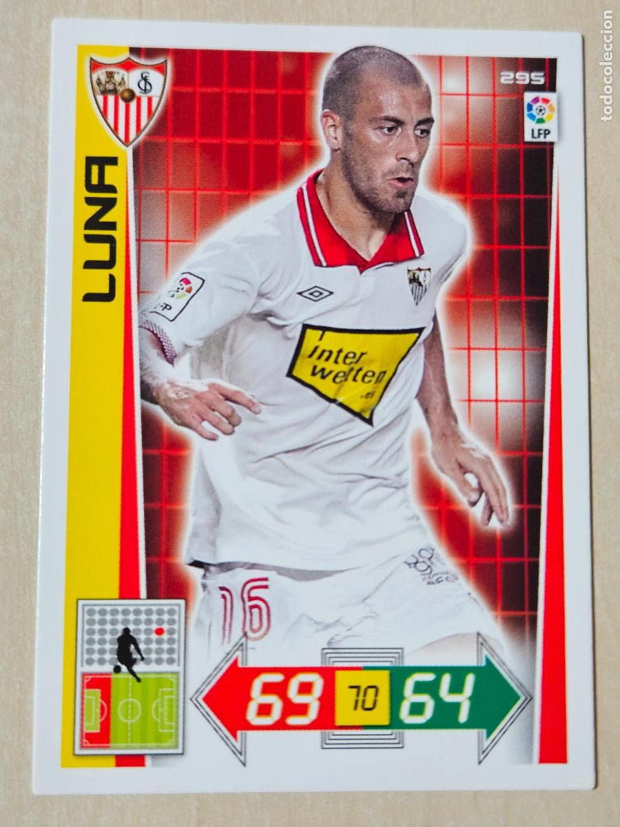 Figurine di Calcio: FICHA N&ordm; 295 LUNA - ADRENALYN 12 13 - PANINI 2012 -13 - CROMO - SEVILLA