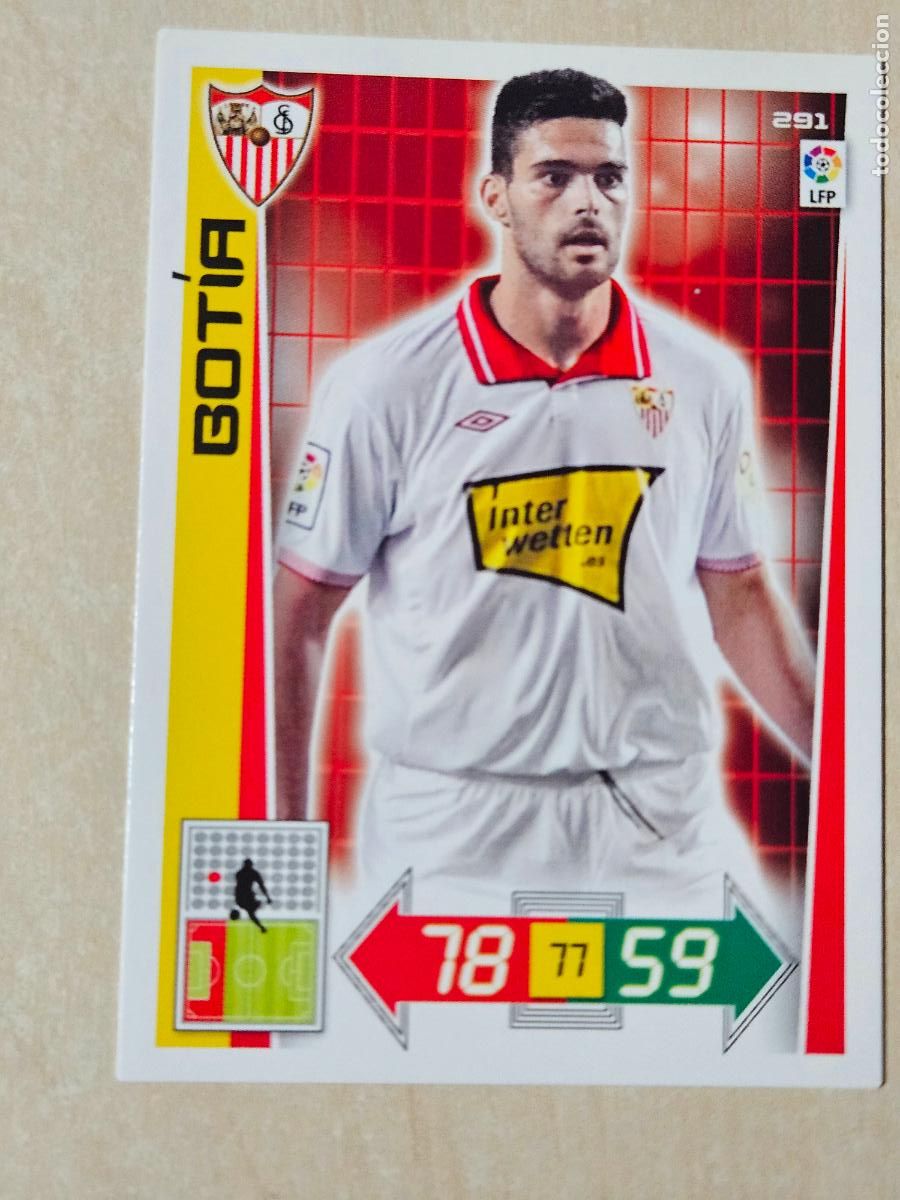 Figurine di Calcio: FICHA N&ordm; 291 BOTIA - ADRENALYN 12 13 - PANINI 2012 -13 - CROMO - SEVILLA