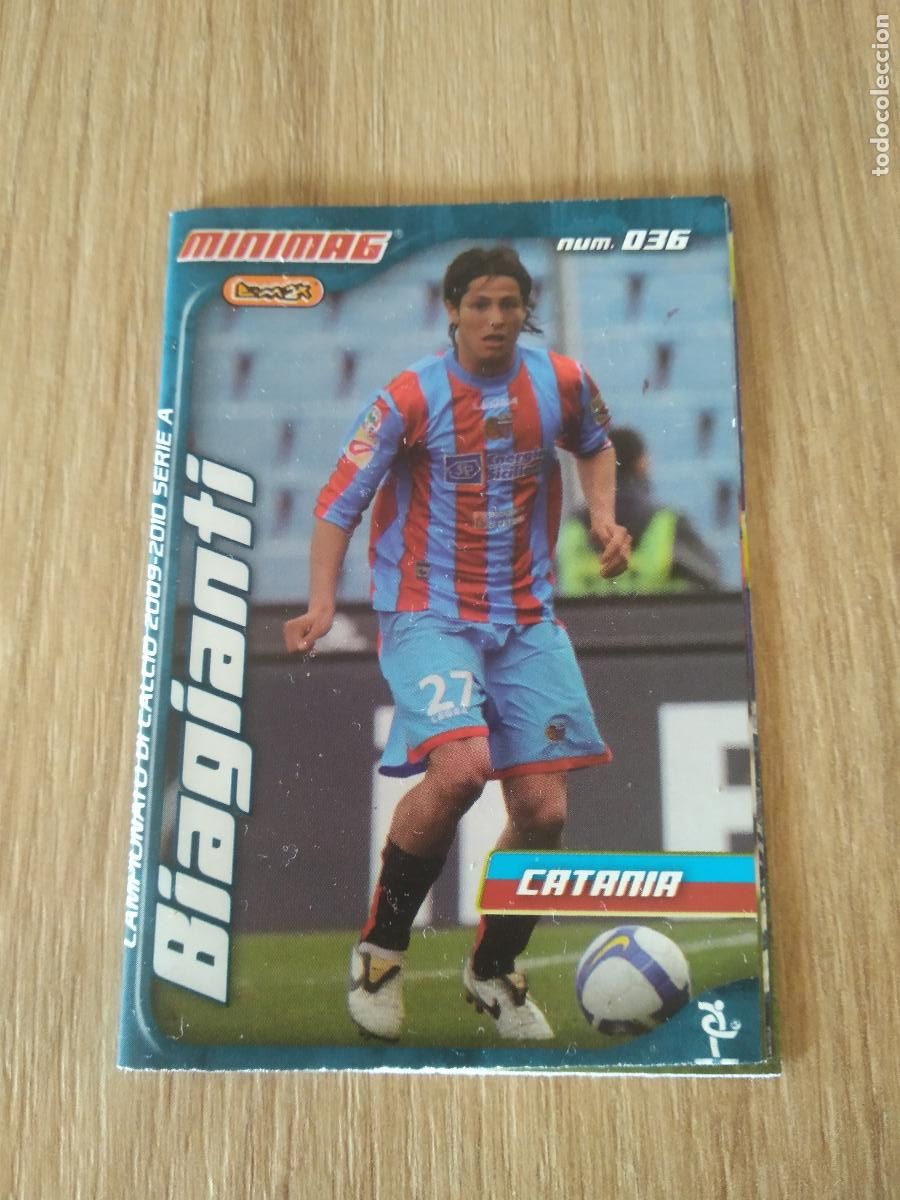 Figurine di Calcio: 36 BIAGIANTI CATANIA MINIMAG 2009-2010 FUTBOL LIGA ITALIA SERIE A CALCIATORI 09-10