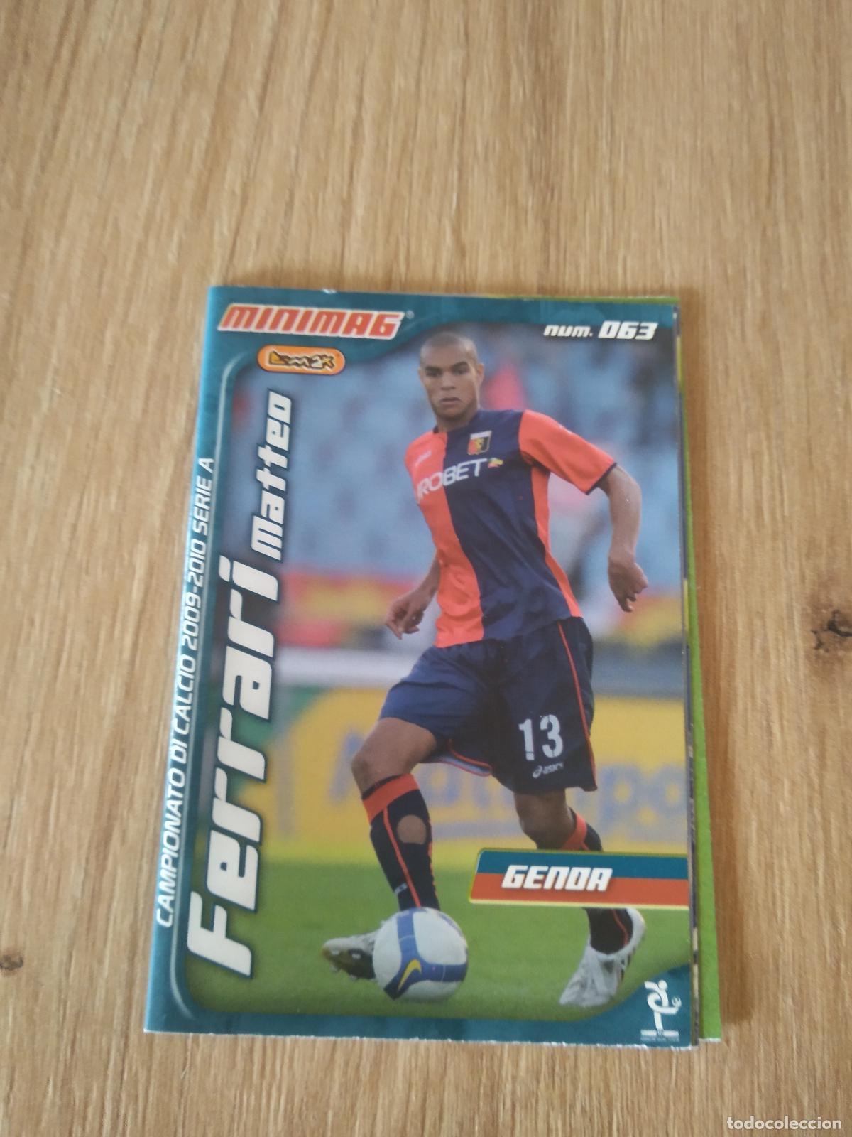 Figurine di Calcio: 63 FERRARI GENOA MINIMAG 2009-2010 FUTBOL LIGA ITALIA SERIE A CALCIATORI 09-10