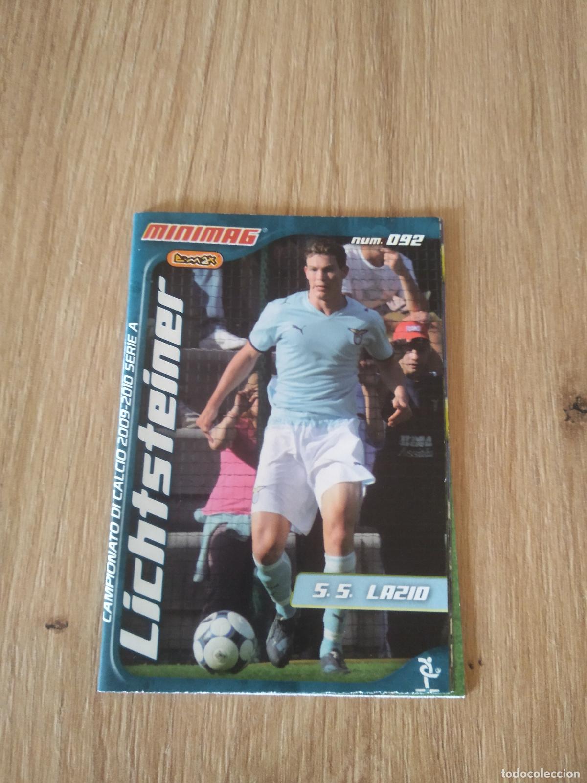 Cromos de f&uacute;tbol: 92 LICHTSTEINER LAZIO MINIMAG 2009-2010 FUTBOL LIGA ITALIA SERIE A CALCIATORI 09-10