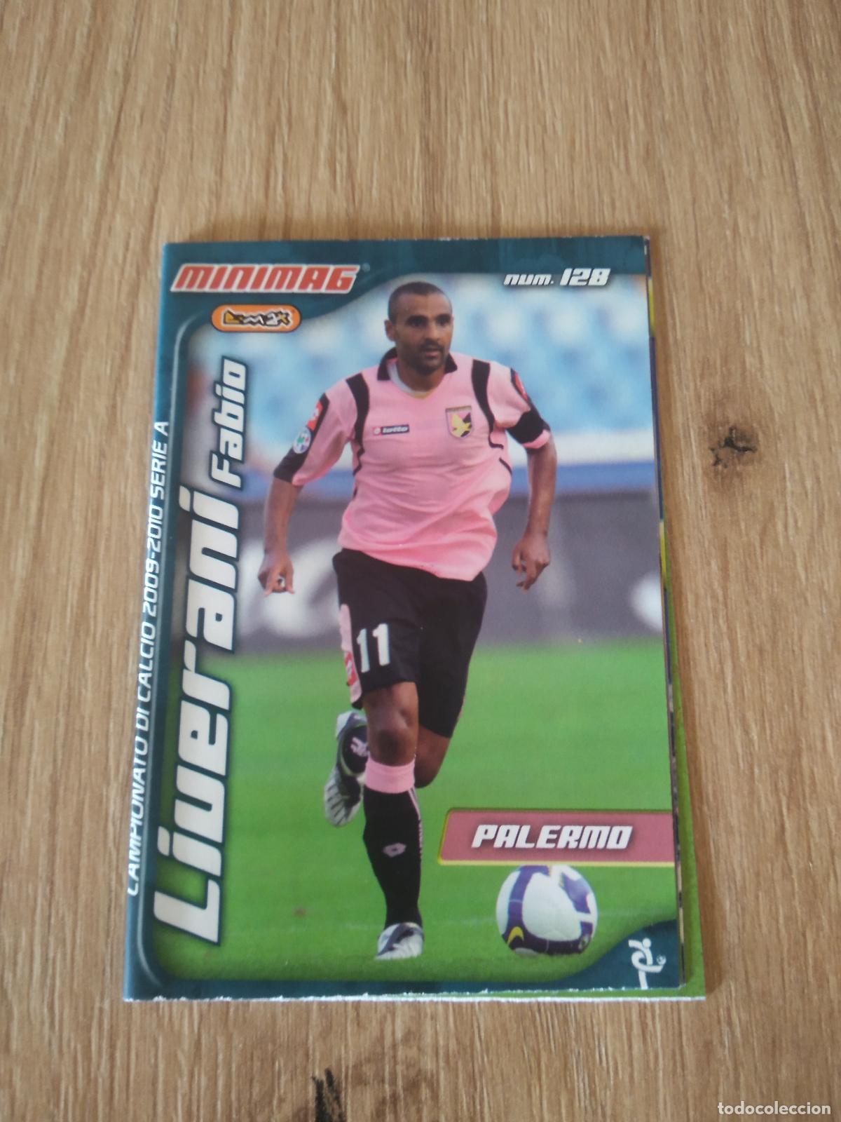 Cromos de f&uacute;tbol: 128 FABIO LIVERANI PALERMO MINIMAG 2009-2010 FUTBOL LIGA ITALIA SERIE A CALCIATORI 09-10