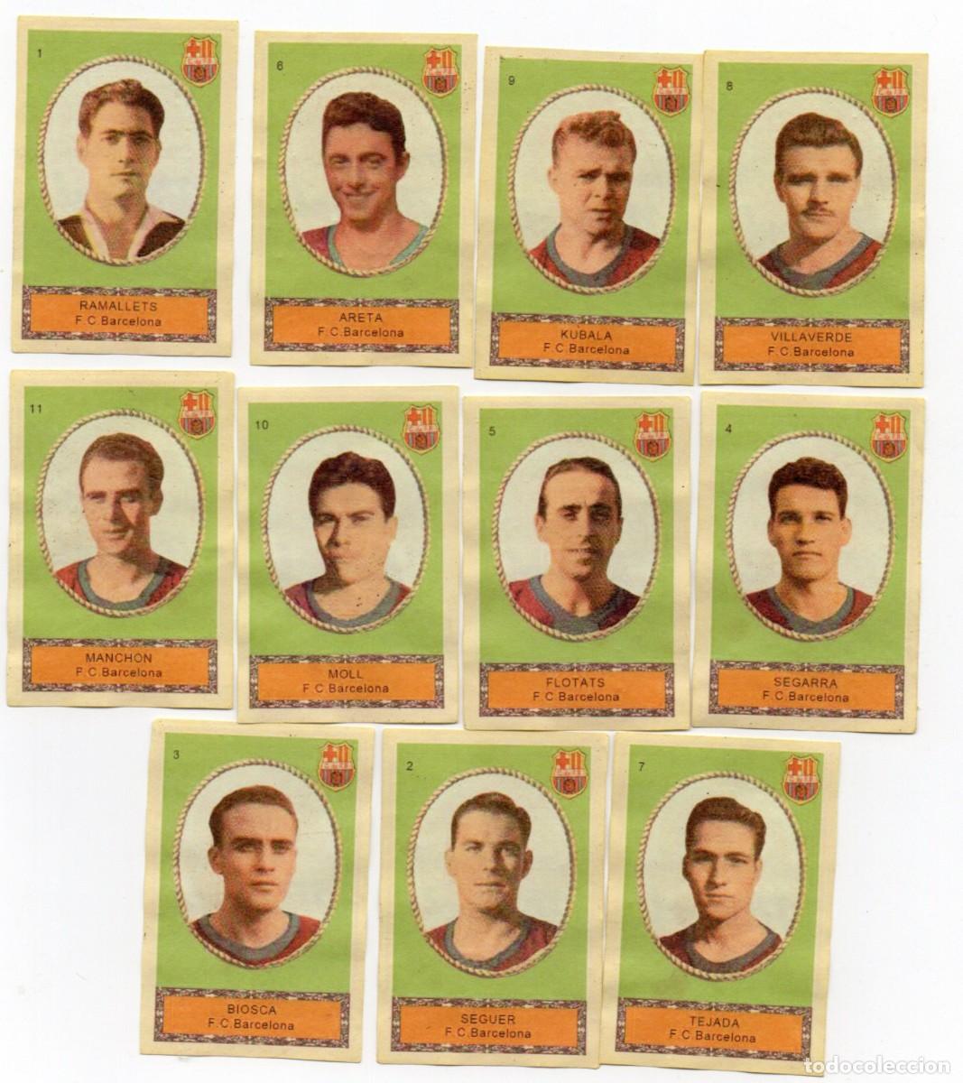 Cromos de f&uacute;tbol: BARCELONA 1955 DE CHOCOLATES MEIVEL.