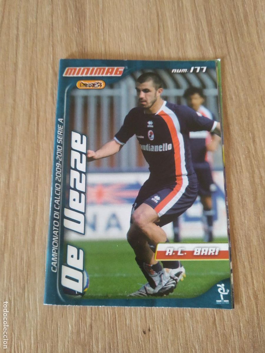 Cromos de f&uacute;tbol: 177 DE VEZZE BARI MINIMAG 2009-2010 FUTBOL LIGA ITALIA SERIE A CALCIATORI 09-10