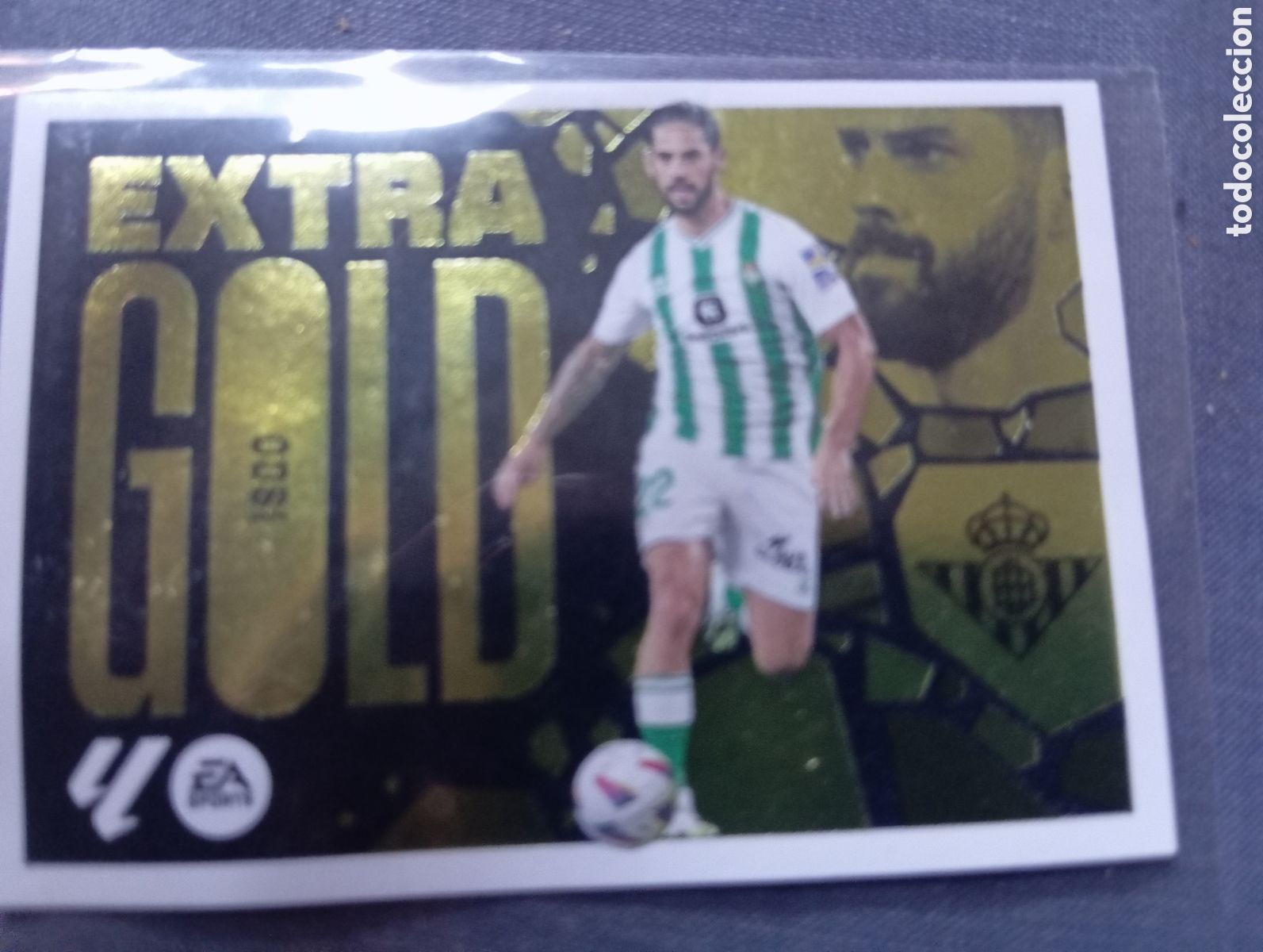 Cromos de f&uacute;tbol: Isco Betis EXTRA GOLD/ LIGA ESTE 2024/25