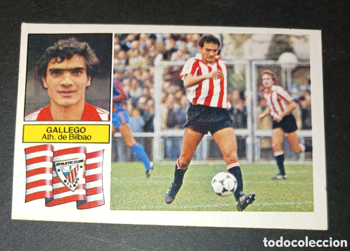 Cromos de f&uacute;tbol: Cromo Gallego Athletic de Bilbao Ediciones Este Liga 1982-1983 (82-83) Nunca Pegado Sin Pegar