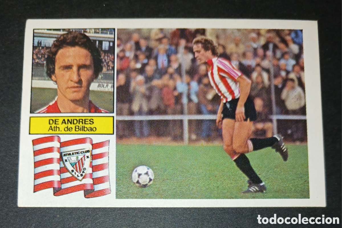 Cromos de f&uacute;tbol: Cromo De Andr&eacute;s Athletic de Bilbao Ediciones Este Liga 1982-1983 (82-83) Nunca Pegado Sin Pegar