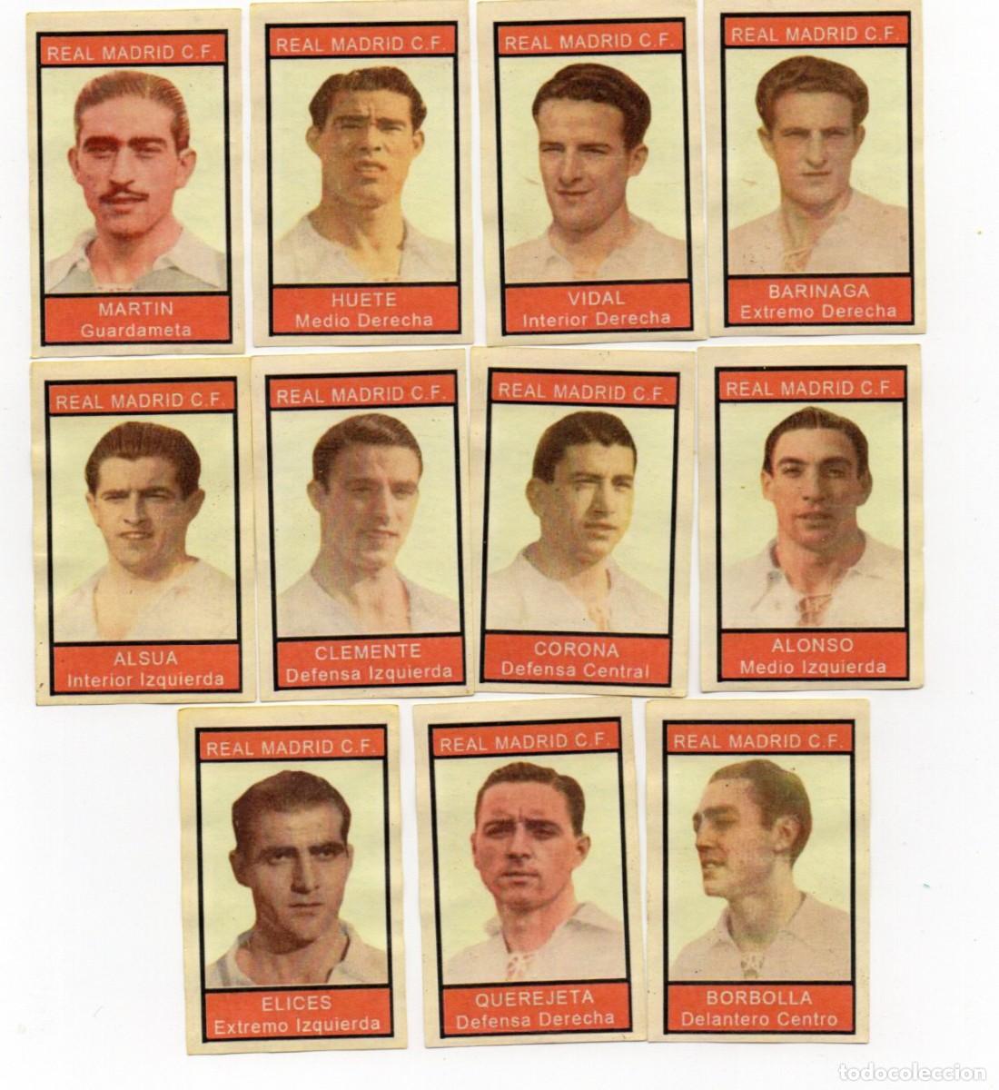 Cromos de f&uacute;tbol: REAL MADRID 1944, DE CARAMELOS SULTANA.