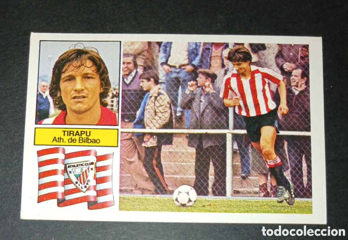 Cromos de f&uacute;tbol: Cromo Tirapu Athletic de Bilbao Ediciones Este Liga 1982-1983 (82-83) Nunca Pegado Sin Pegar