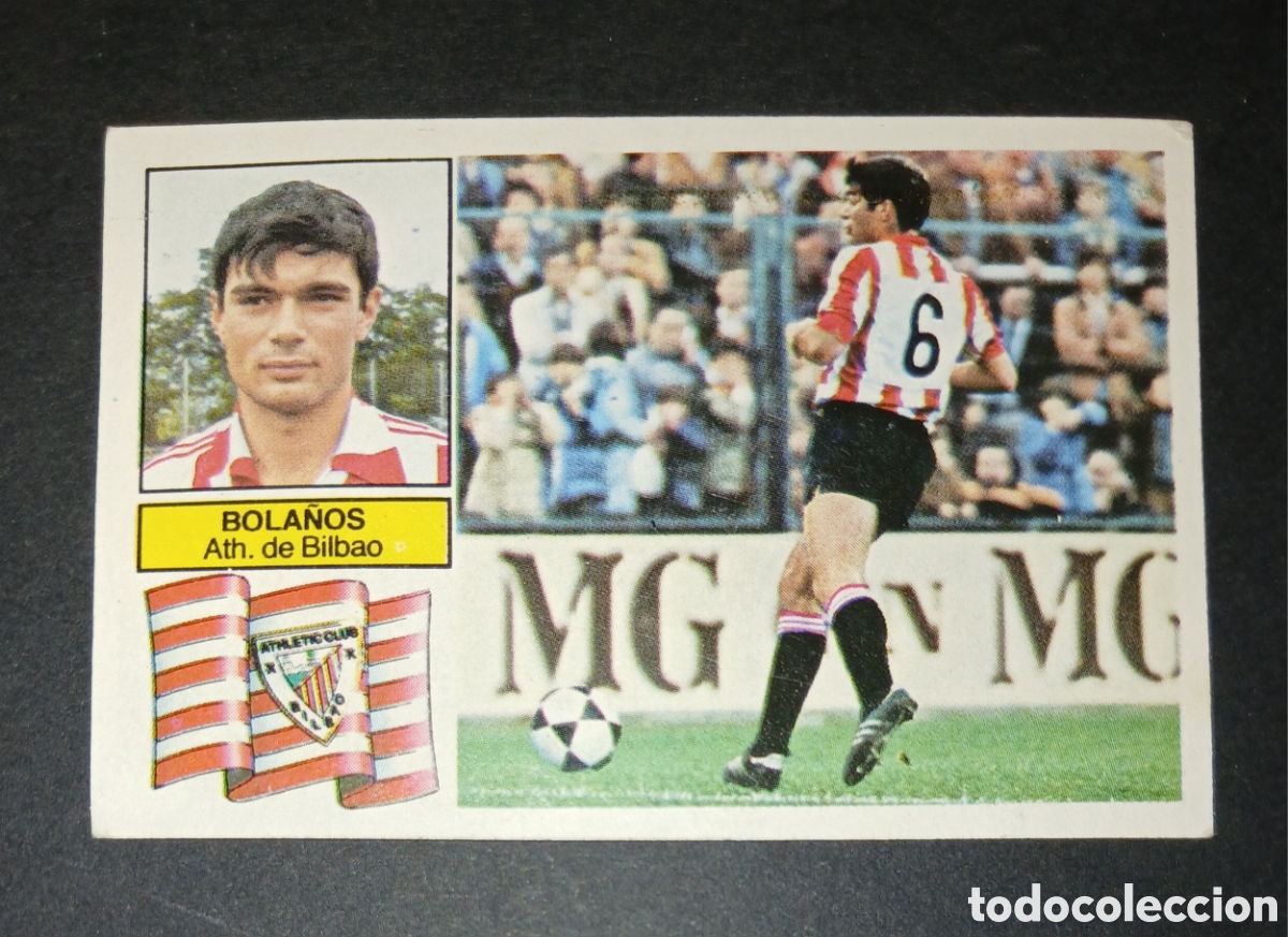 Cromos de f&uacute;tbol: Cromo Bola&ntilde;os Athletic de Bilbao Ediciones Este Liga 1982-1983 (82-83) Baja Nunca Pegado Sin Pegar