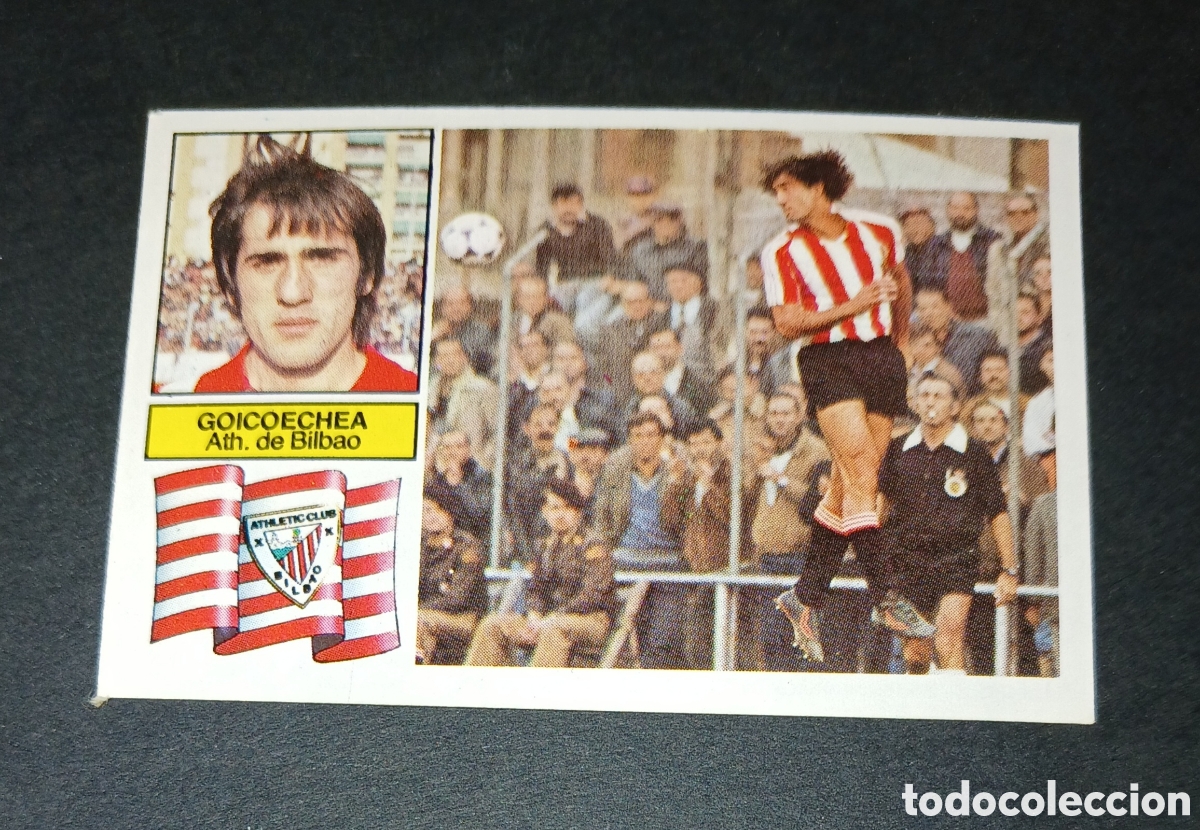 Cromos de f&uacute;tbol: Cromo Goicoechea Athletic de Bilbao Ediciones Este Liga 1982-1983 (82-83) Nunca Pegado Sin Pegar