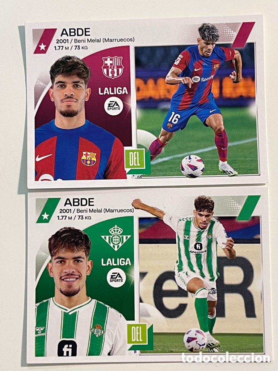 Cromos de f&uacute;tbol: Cromos Abde colecci&oacute;n album de cromos LIGA 2023-24 Coleccciones este Panini