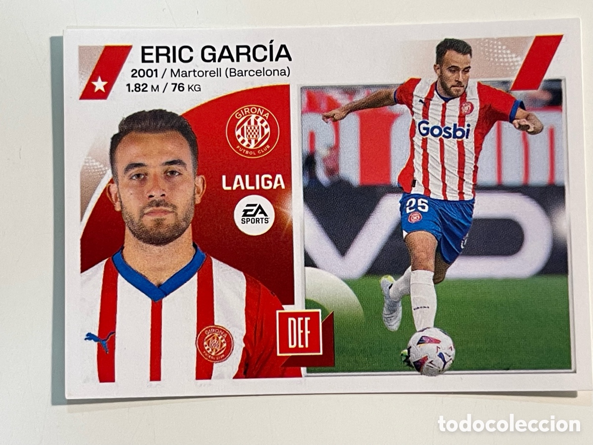 Cromos de f&uacute;tbol: Cromo ERIC GARCIA colecci&oacute;n album de cromos LIGA 2023-24 Coleccciones este Panini