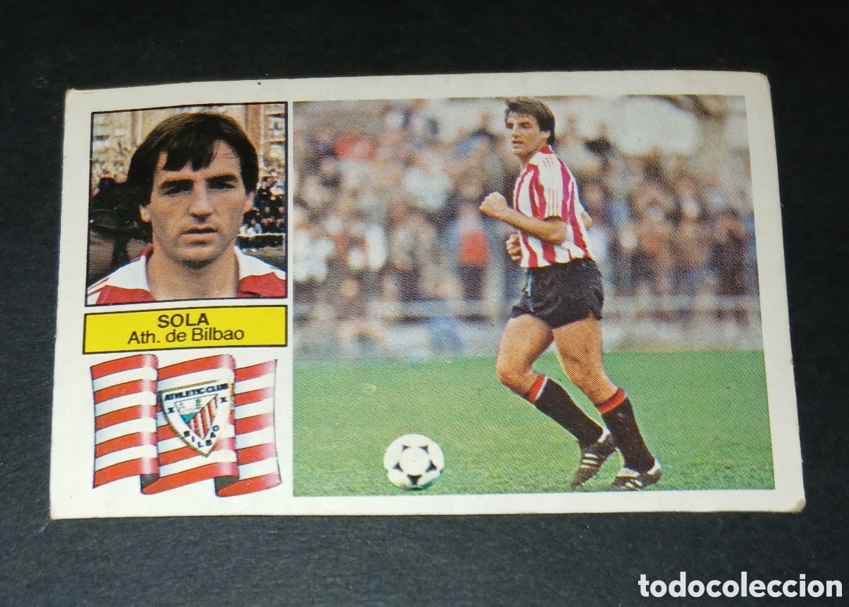 Cromos de f&uacute;tbol: Cromo Sola Athletic de Bilbao Ediciones Este Liga 1982-1983 (82-83) Nunca Pegado Sin Pegar