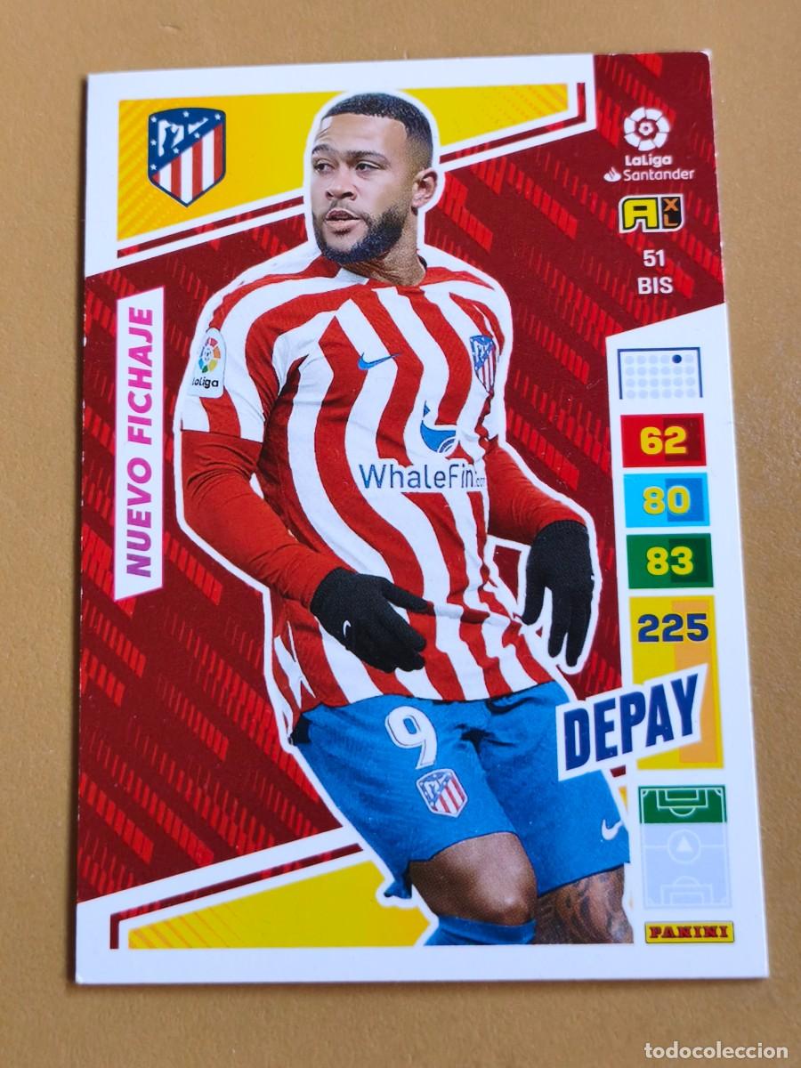 Cromos de f&uacute;tbol: depay, 2022 23 nuevo fichaje