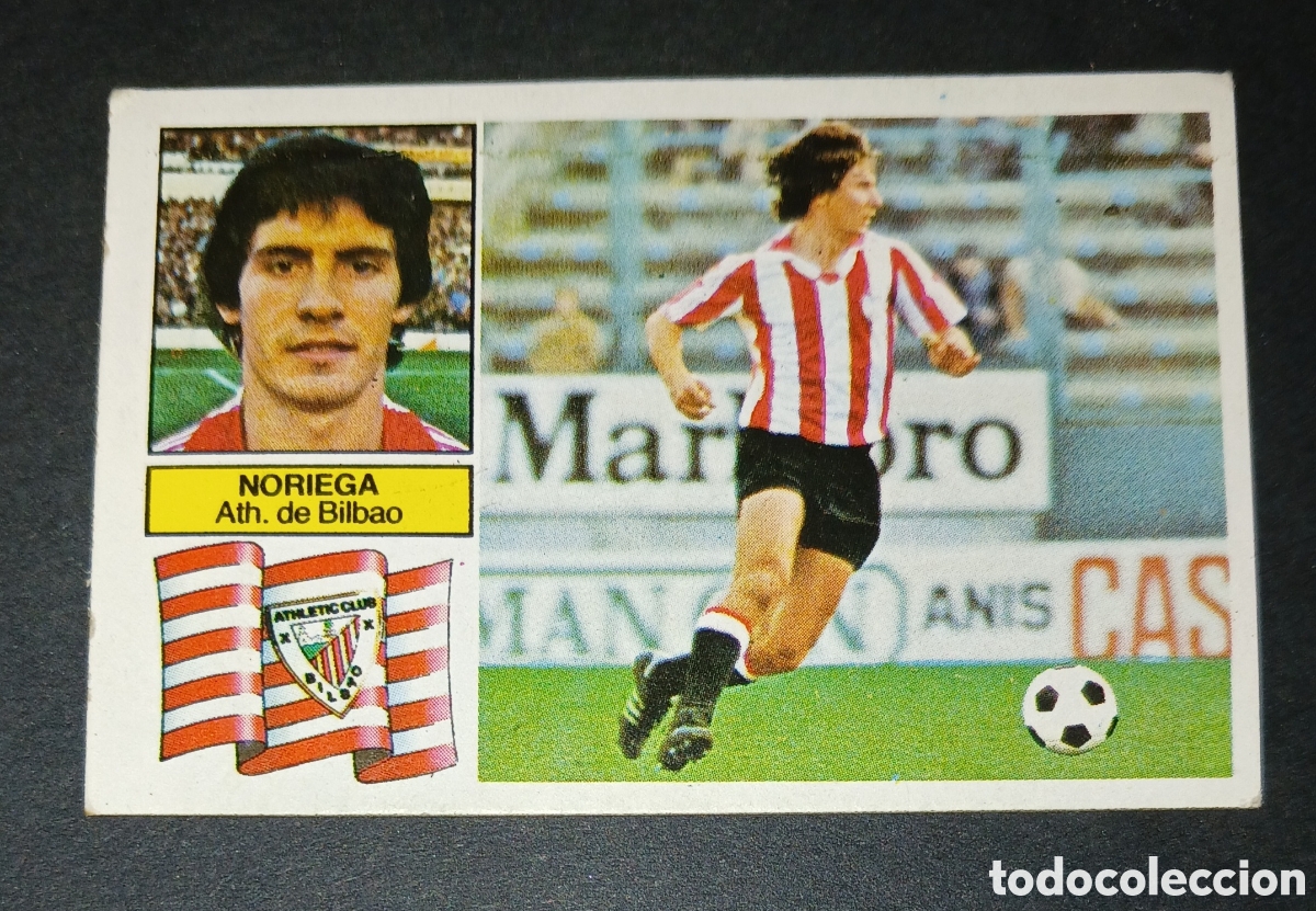 Cromos de f&uacute;tbol: Cromo Noriega Athletic de Bilbao Ediciones Este Liga 1982-1983 (82-83) Nunca Pegado Sin Pegar