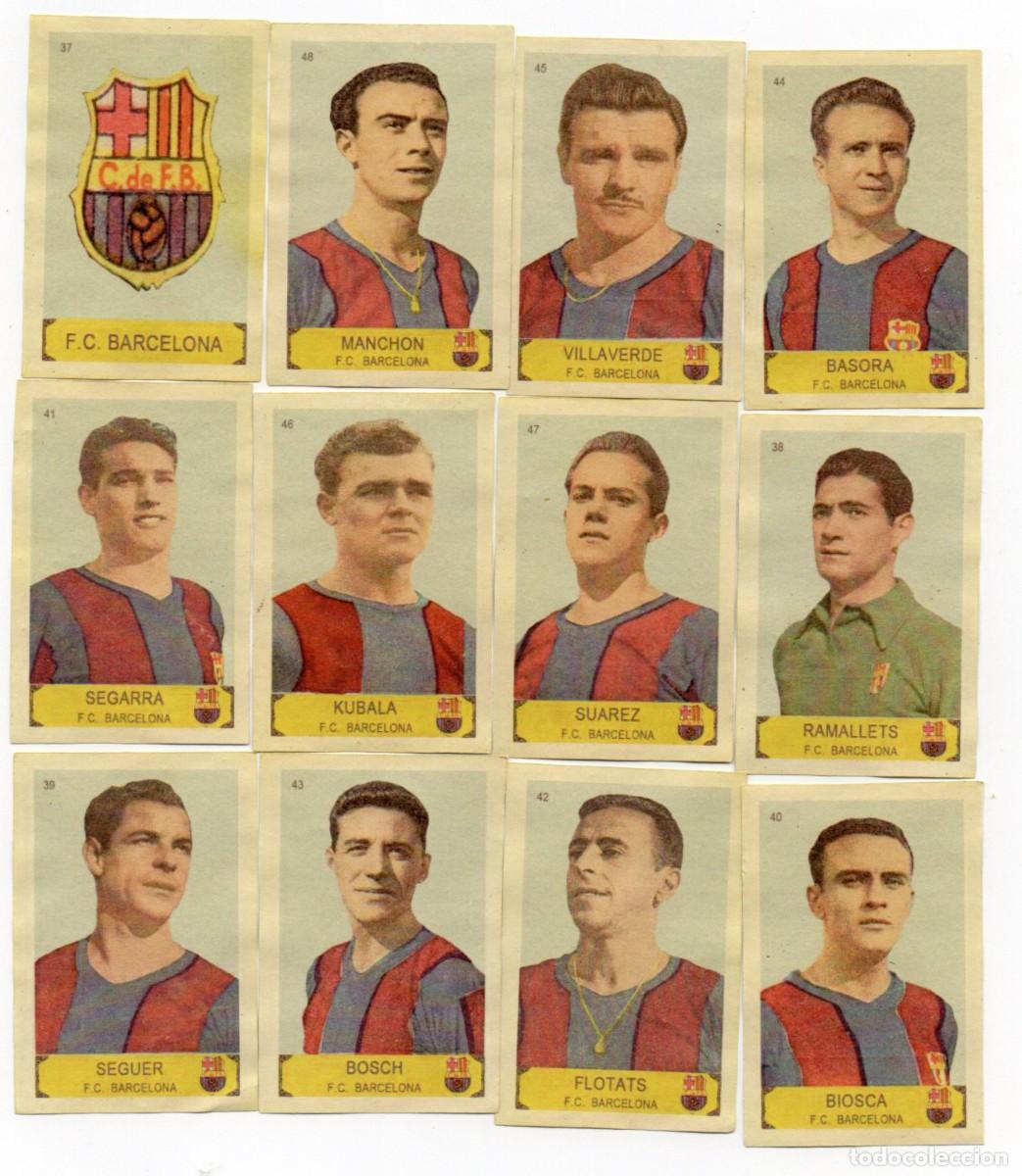 Cromos de f&uacute;tbol: BARCELONA 1954. DE CIGARRILLOS CUMBRE,