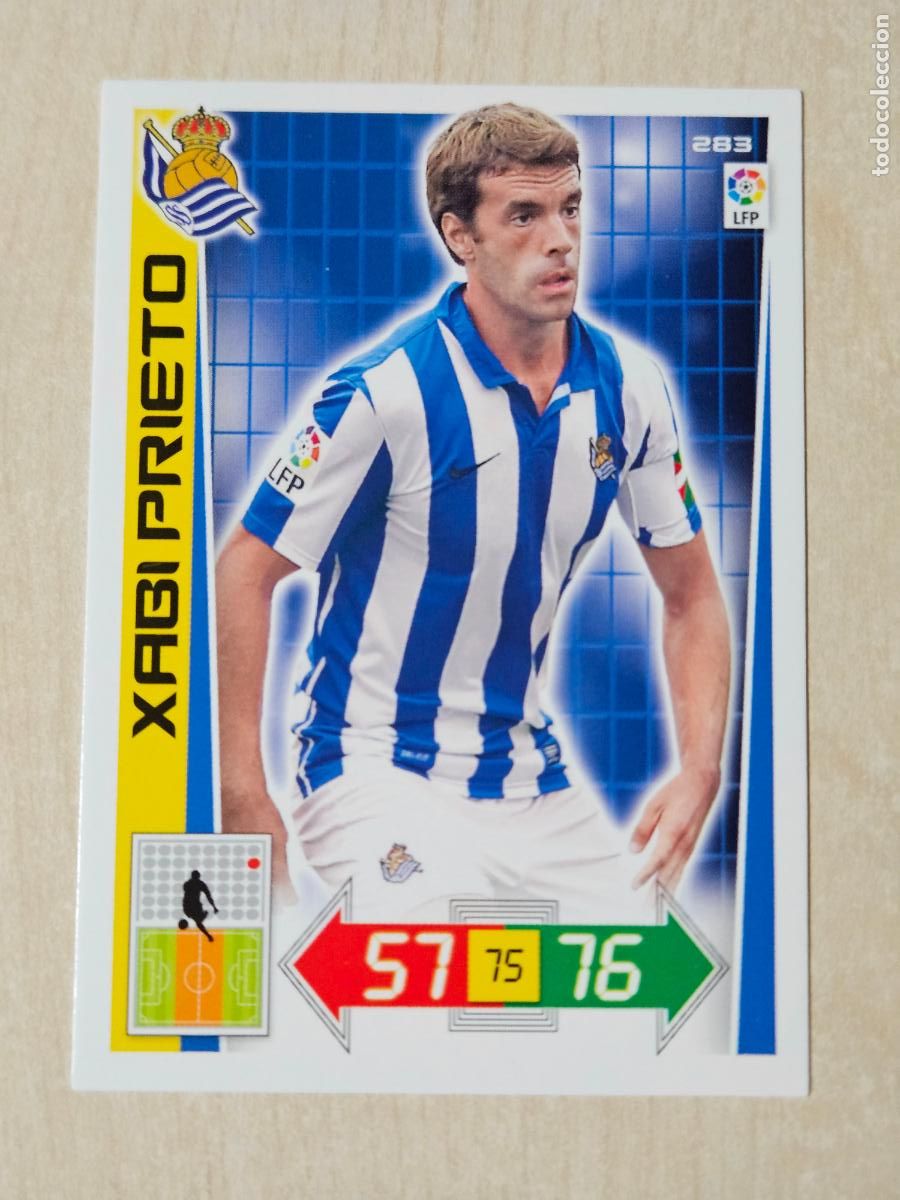 Figurine di Calcio: FICHA N&ordm; 283 XABI PRIETO - ADRENALYN 12 13 - PANINI 2012 -13 - CROMO - REAL SOCIEDAD