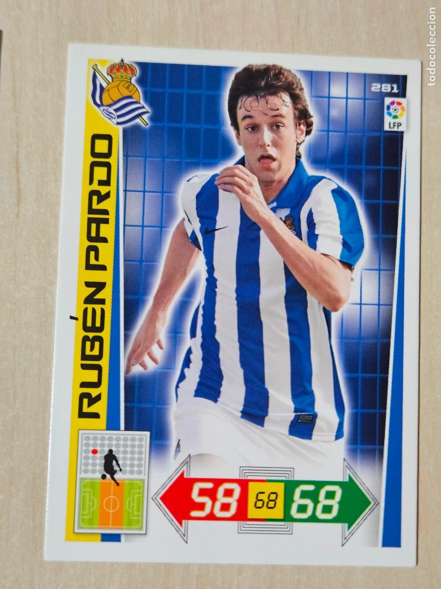 Cromos de f&uacute;tbol: FICHA N&ordm; 281 RUBEN PARDO - ADRENALYN 12 13 - PANINI 2012 -13 - CROMO - REAL SOCIEDAD