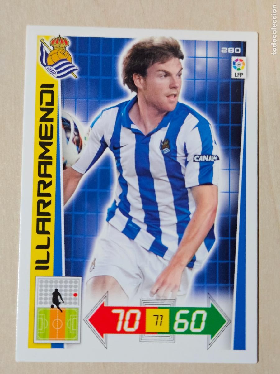 Cromos de f&uacute;tbol: FICHA N&ordm; 280 ILLARRAMENDI - ADRENALYN 12 13 - PANINI 2012 -13 - CROMO - REAL SOCIEDAD