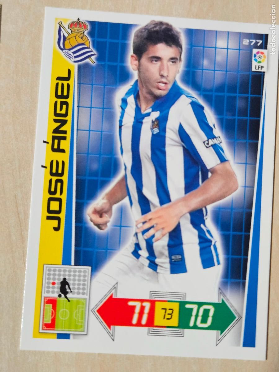 Cromos de f&uacute;tbol: FICHA N&ordm; 277 JOSE ANGEL - ADRENALYN 12 13 - PANINI 2012 -13 - CROMO - REAL SOCIEDAD
