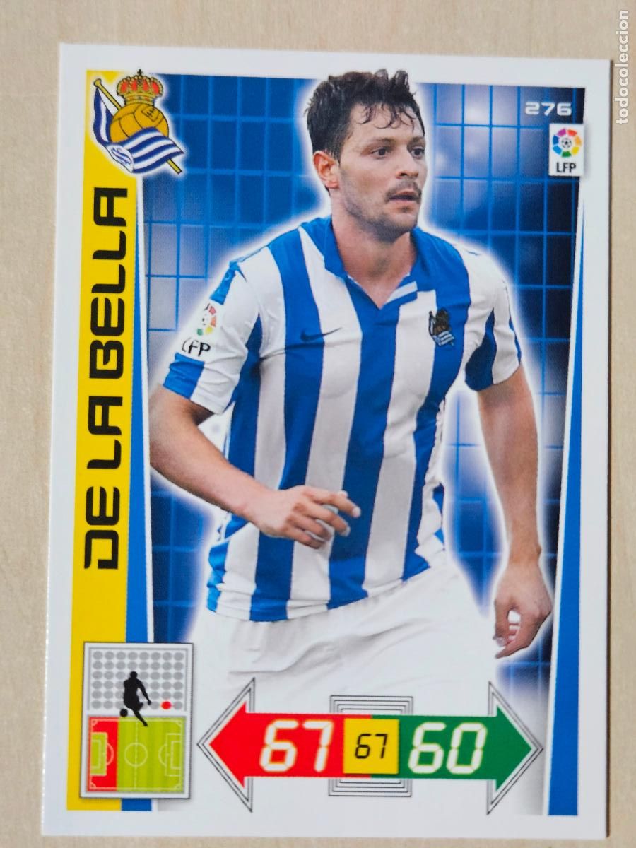 Cromos de f&uacute;tbol: FICHA N&ordm; 276 DE LA BELLA - ADRENALYN 12 13 - PANINI 2012 -13 - CROMO - REAL SOCIEDAD