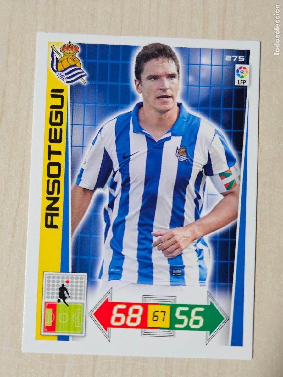 Cromos de f&uacute;tbol: FICHA N&ordm; 275 ANSOTEGUI - ADRENALYN 12 13 - PANINI 2012 -13 - CROMO - REAL SOCIEDAD