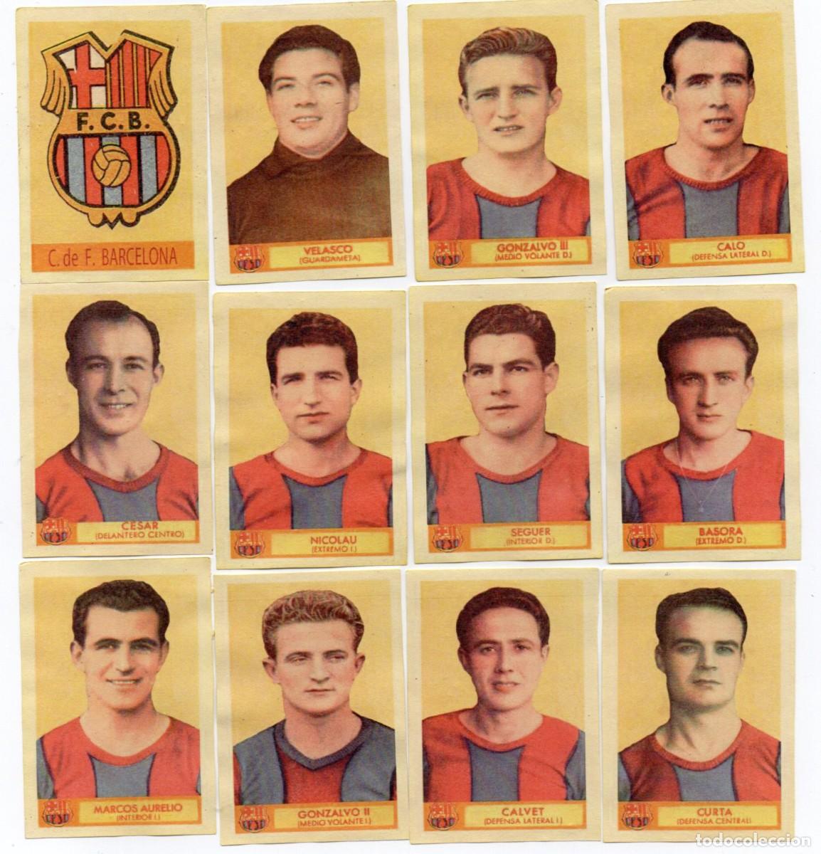 Cromos de f&uacute;tbol: BARCELONA 1949, DE AZAFRANES EL CAMPANAL.
