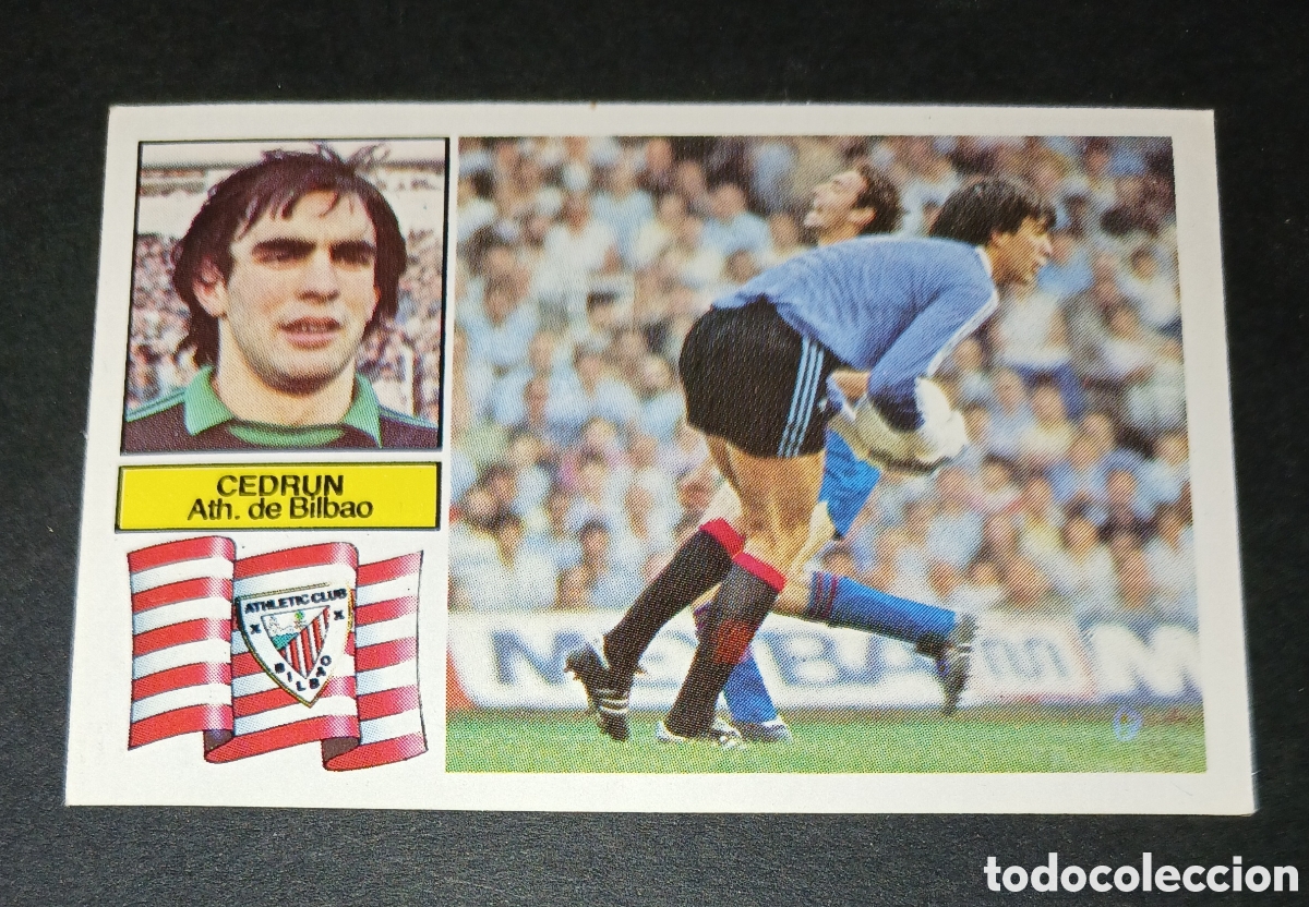 Cromos de f&uacute;tbol: Cromo Cedrun Athletic de Bilbao Ediciones Este Liga 1982-1983 (82-83) Nunca Pegado Sin Pegar
