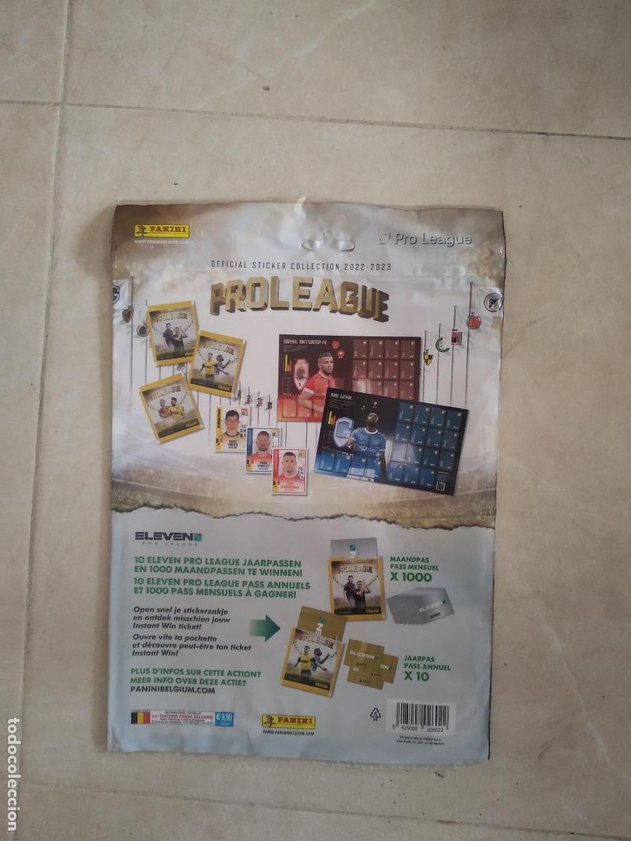 Cromos de f&uacute;tbol: SOBRE BOLSA PARA ALBUM CROMO FUTBOL PANINI PRO LEAGUE 22-23 LIGA BELGICA 2022-2023