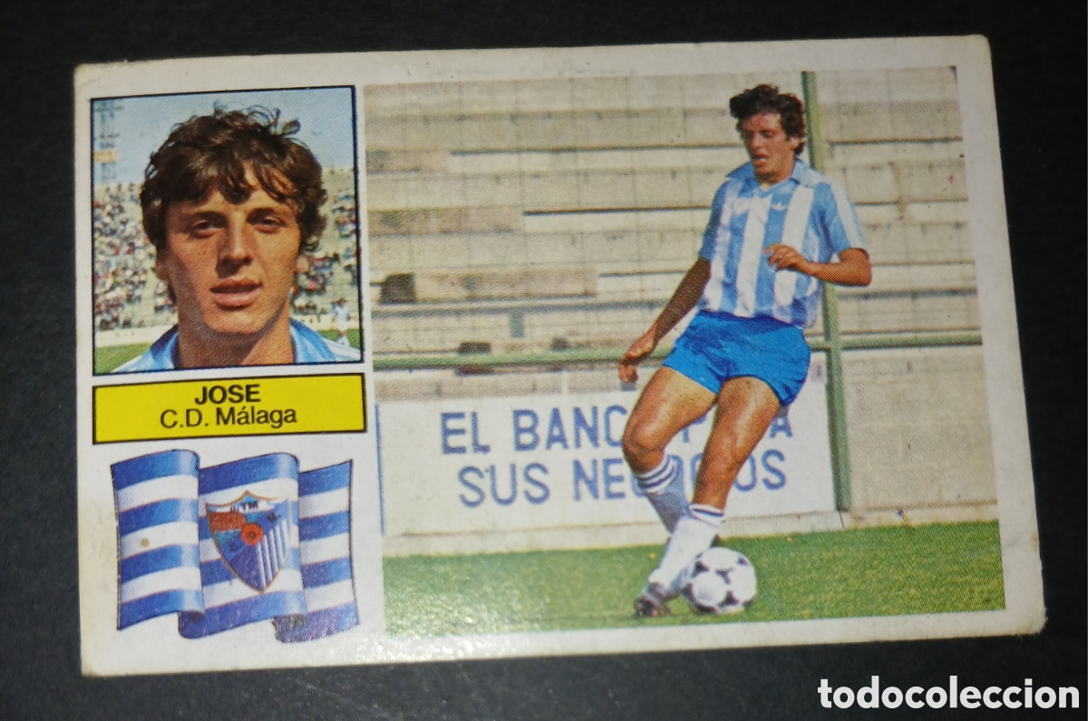 Cromos de f&uacute;tbol: Cromo Jose CD Malaga Ediciones Este Liga 1982-1983 (82-83) Nunca Pegado Sin Pegar