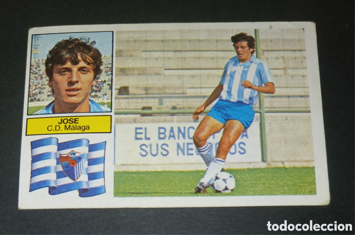 Cartes &agrave; collectionner de Football: Cromo Jose CD Malaga Ediciones Este Liga 1982-1983 (82-83) Nunca Pegado Sin Pegar