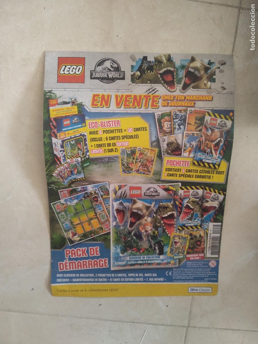 Cartes &agrave; collectionner de Football: CARTON PUBLICIDAD LEGO JURASSIC WORLD