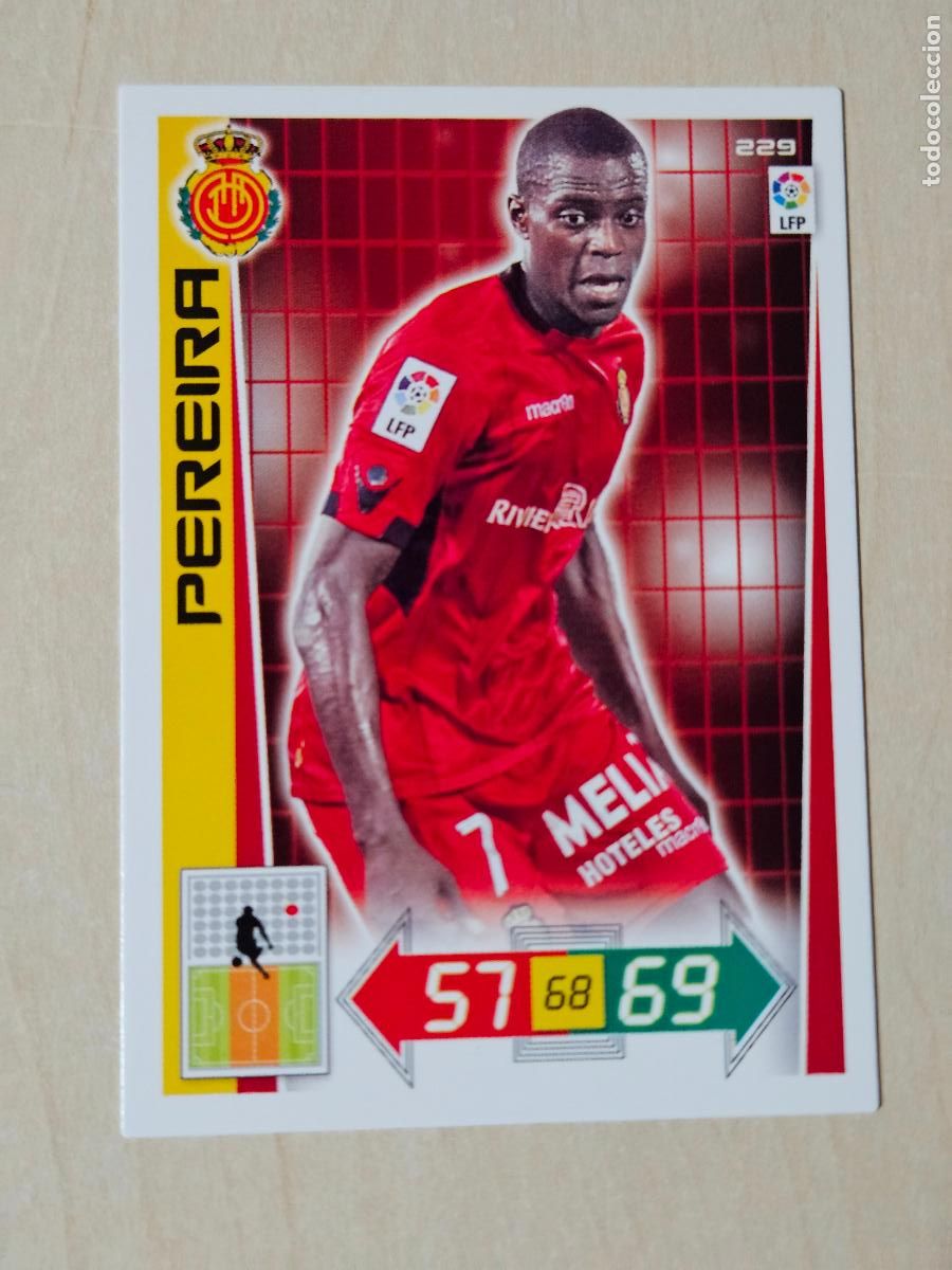 Football Stickers: FICHA N&ordm; 229 PEREIRA - ADRENALYN 12 13 - PANINI 2012 -13 - CROMO - MALLORCA
