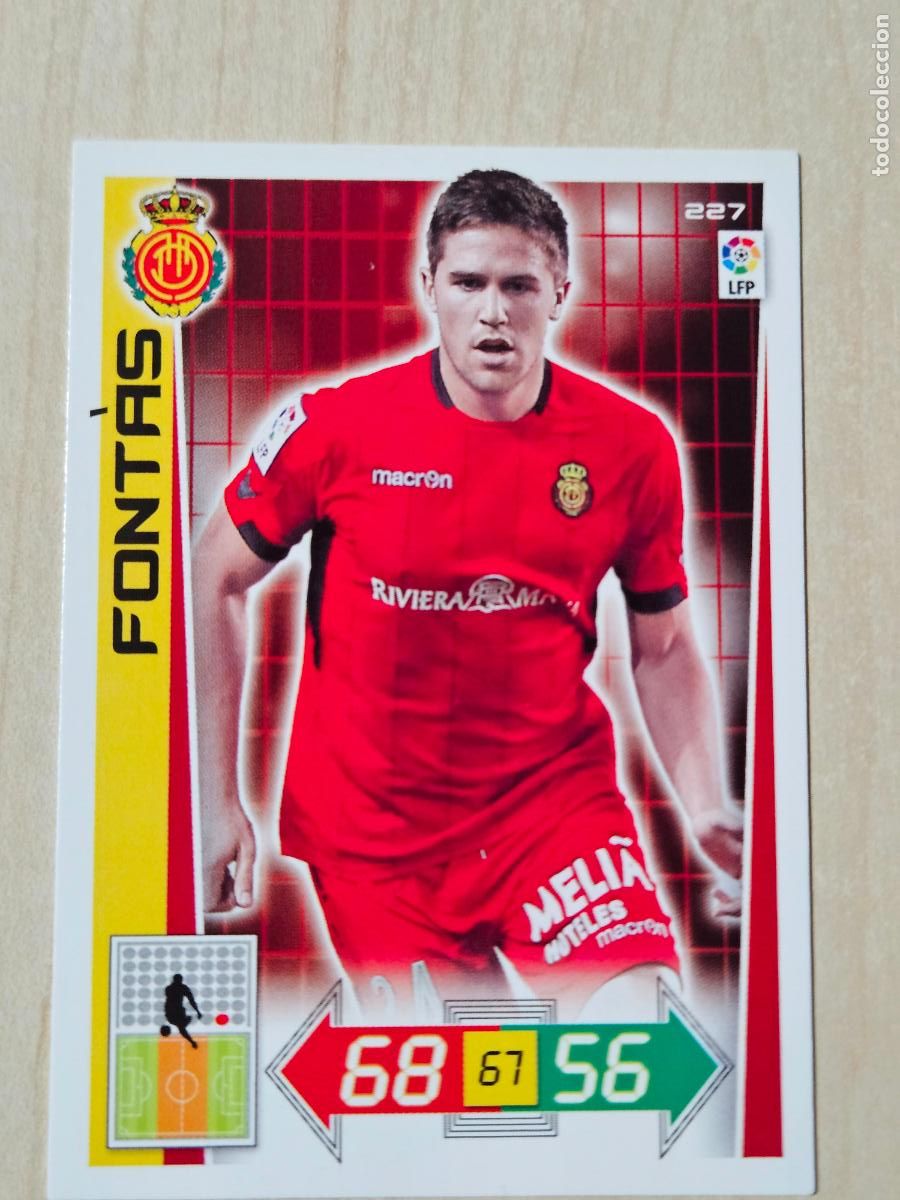Football Stickers: FICHA N&ordm; 227 FONTAS - ADRENALYN 12 13 - PANINI 2012 -13 - CROMO - MALLORCA