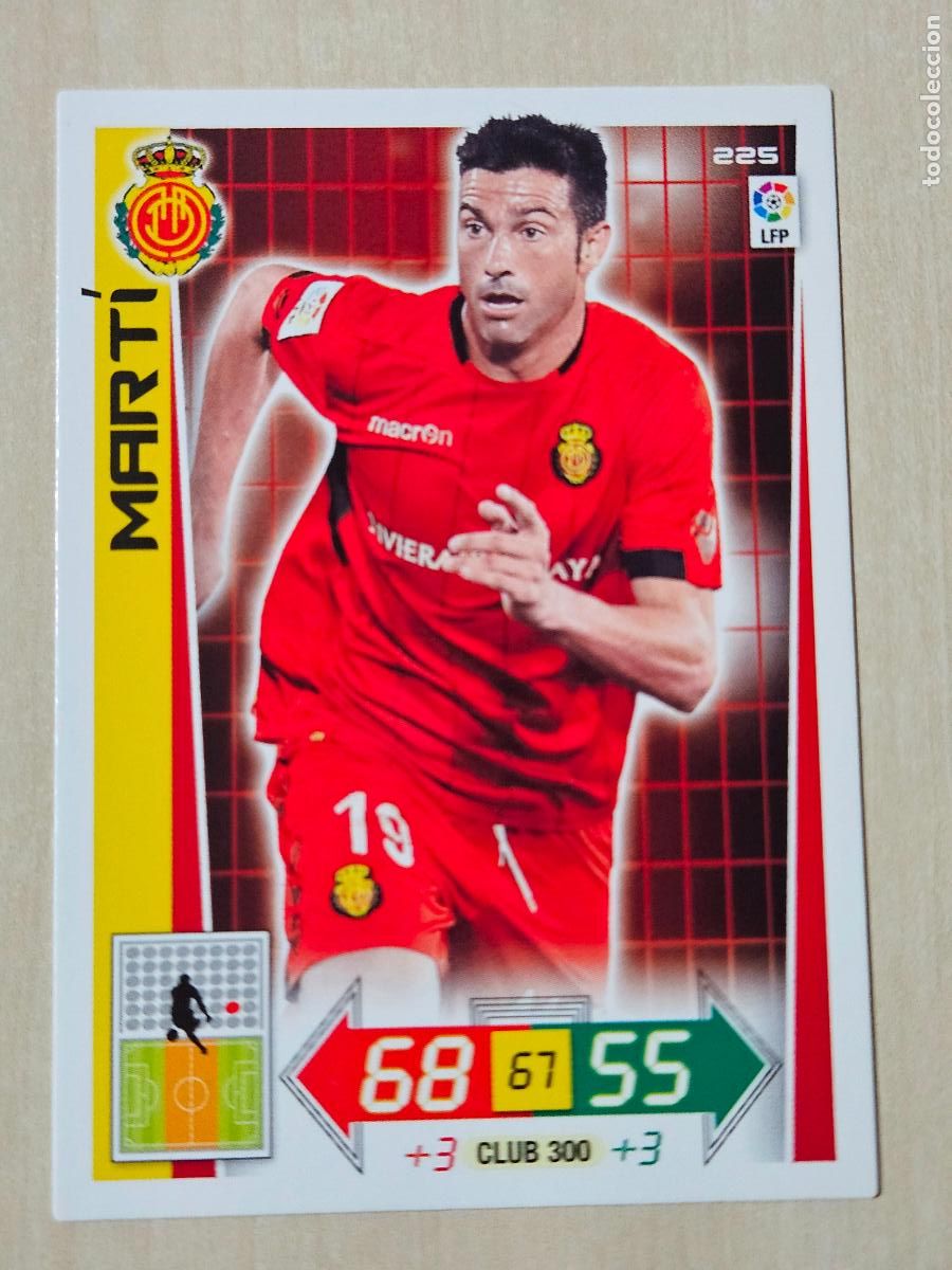 Football Stickers: FICHA N&ordm; 225 MARTI - ADRENALYN 12 13 - PANINI 2012 -13 - CROMO - MALLORCA