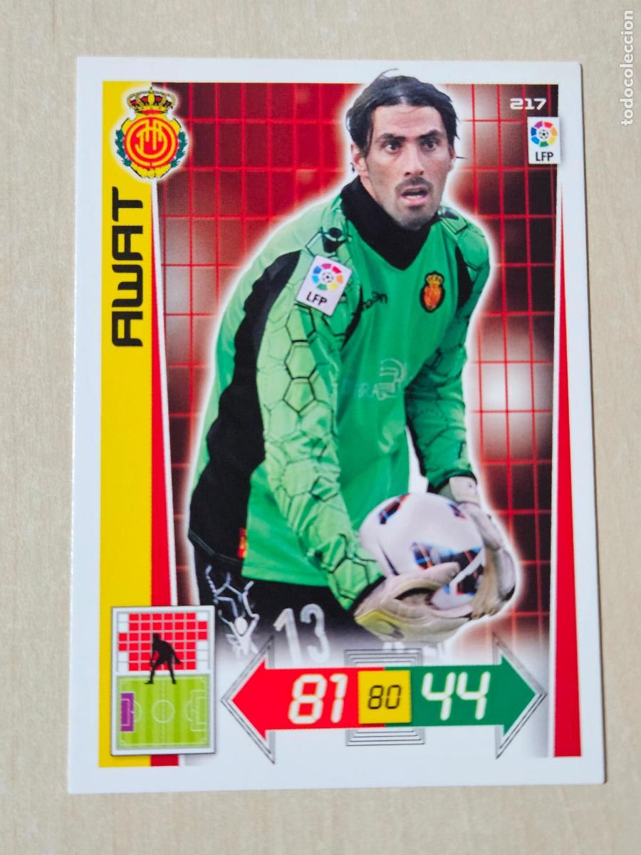 Figurine di Calcio: FICHA N&ordm; 217 AWAT - ADRENALYN 12 13 - PANINI 2012 -13 - CROMO - MALLORCA