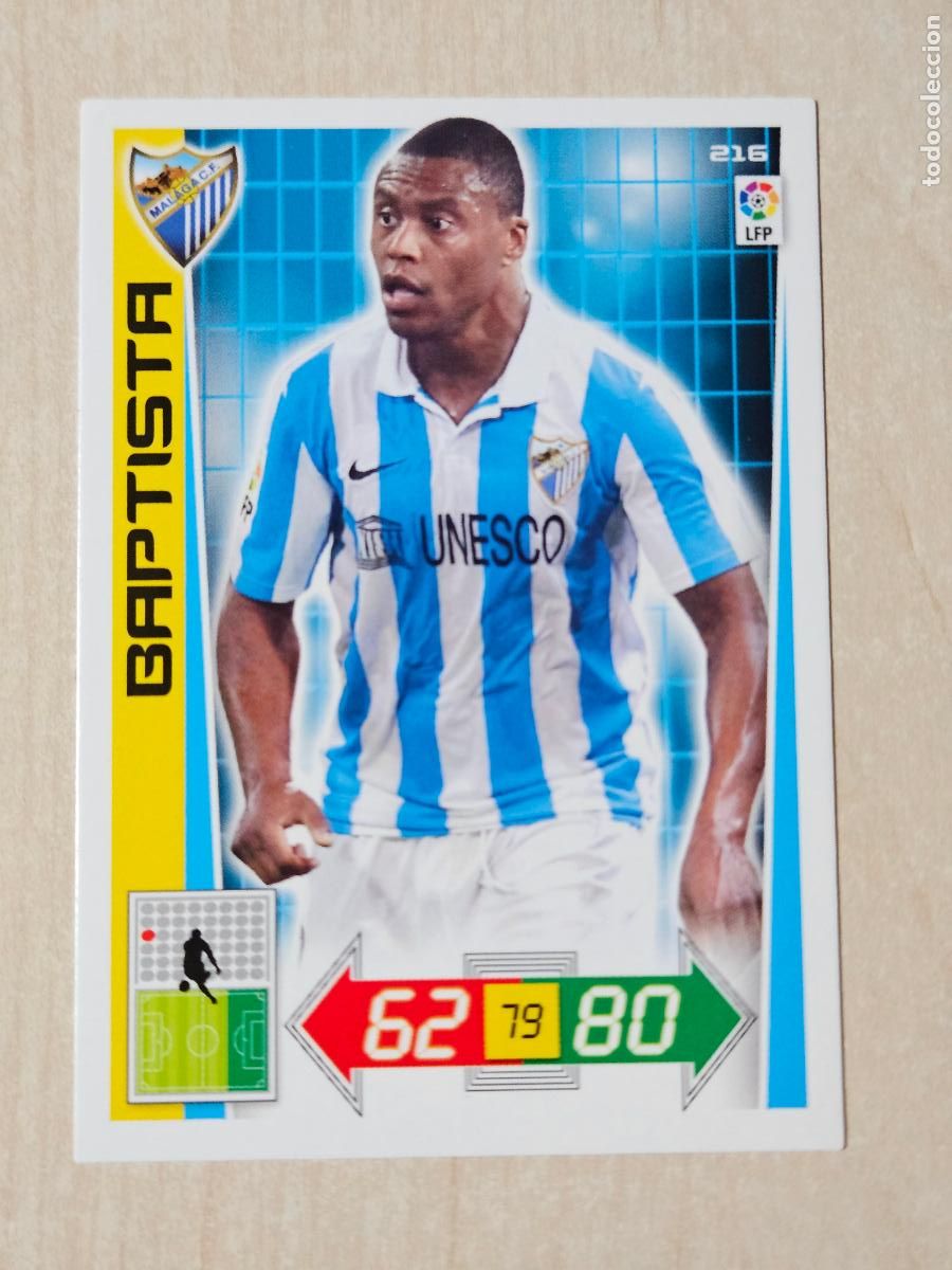 Figurine di Calcio: FICHA N&ordm; 216 BAPTISTA - ADRENALYN 12 13 - PANINI 2012 -13 - CROMO - MALAGA